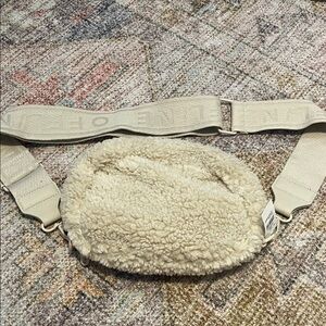 Aerie Cream Sherpa Belt Bag